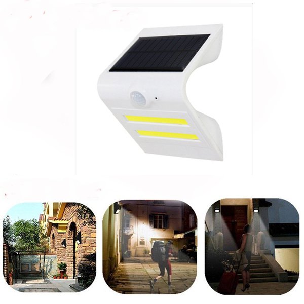

Солнечная Power PIR Motion Датчик COB LED Настенный светильник На открытом воздухе Водонепроницаемы Сад Лампа