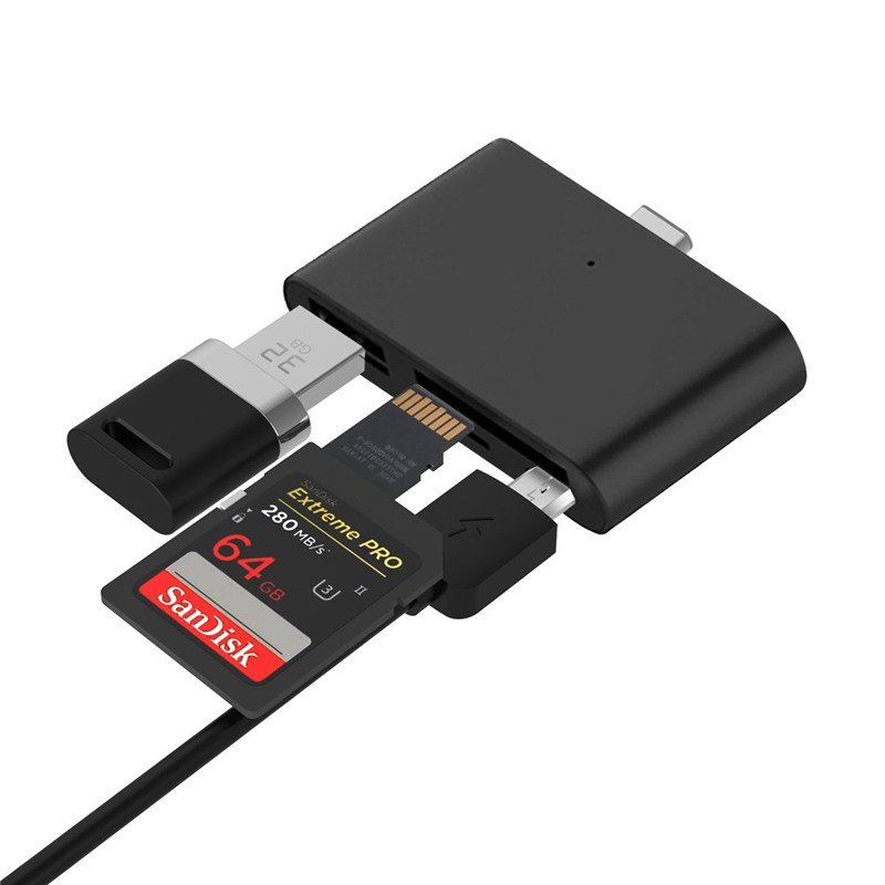 

Universal Type-c USB 3.0 Micro USB Flash Memory Card TF SD Card Reader OTG for Xiaomi Mobile Phone Non-original