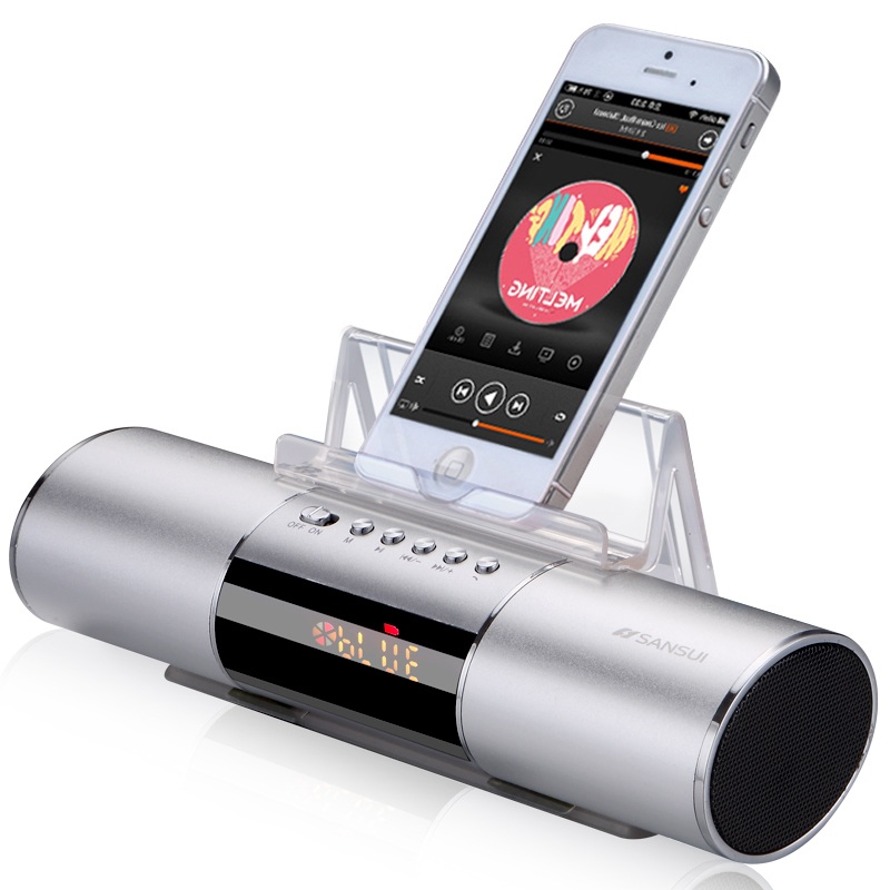 

Sansui E19 Wireless Bluetooth Портативный динамик LED Часы Дисплей TF-карта FM Радио с держателем телефона