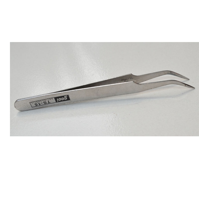 

Stainless Steel Elbow Tip Clamp Handmade DIY Gadget Tweezers Clips Mobile Repair Tools