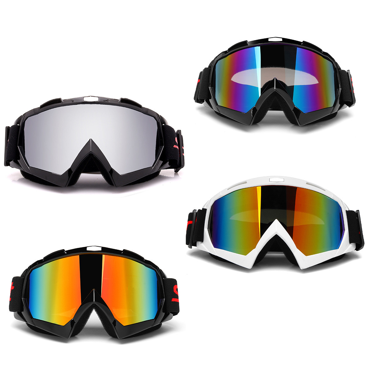 

Двойной Объектив Противотуманные лыжи Сноубординг Sun Snow Ski Goggles мотоцикл UV400