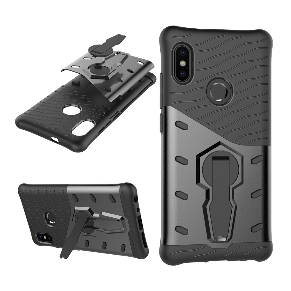 

Bakeey Hybrid Shockproof TPU+PC Armor Stand Holder Protective Case For Xiaomi Mi A2 / Xiaomi Mi 6X