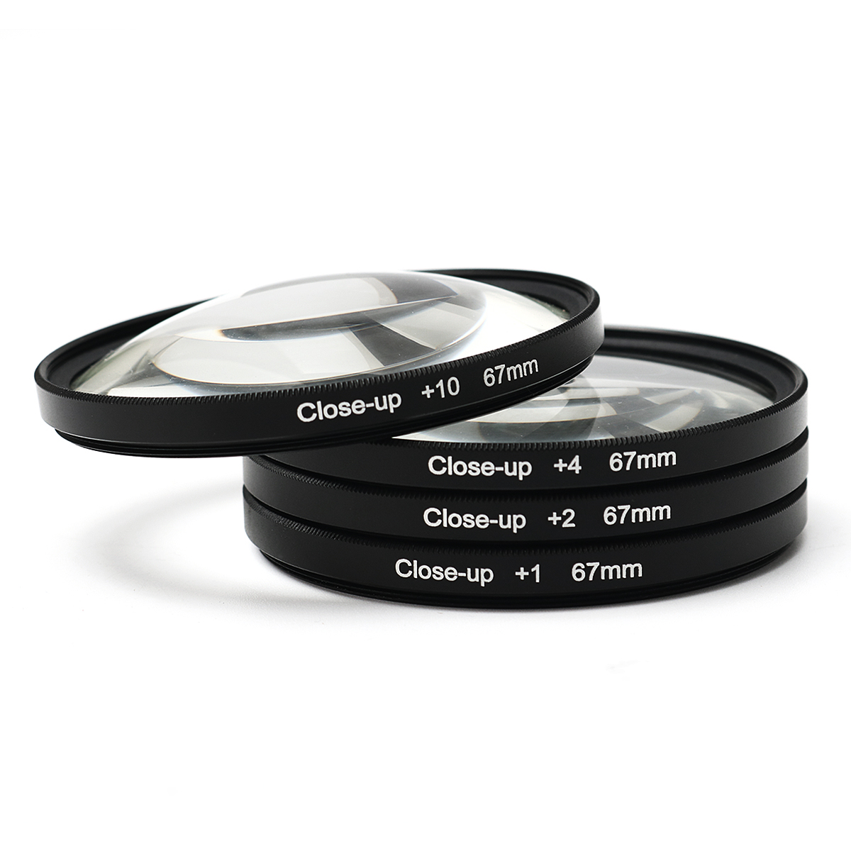 

67-мм макросъемка для макросъемки Объектив Фильтры Набор +1 +2 +4 +10 для DC DV SLR DSLR камера Оптическое стекло