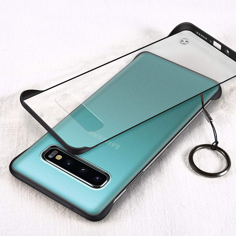 

Bakeey Frosted Shockproof Anti-fingerprint With Metal Ring PC Translucent Protective Case for Samsung Galaxy S10