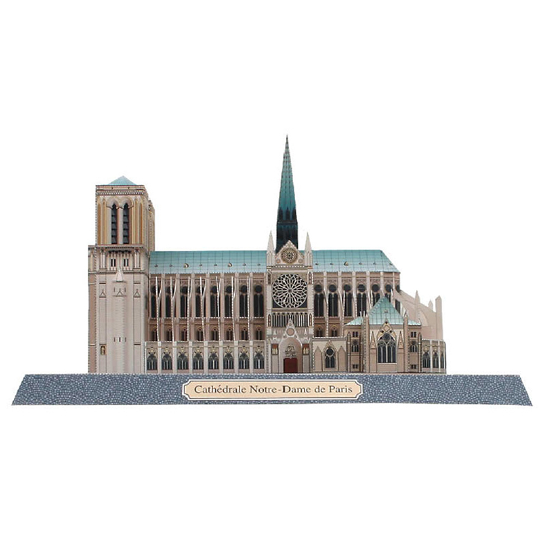 

Notre Dame Cathedral/ 3D Puzzles Models Paper Dimensional Model Assembled Puzzle Educational Toy Notre-Dame Cathedral De