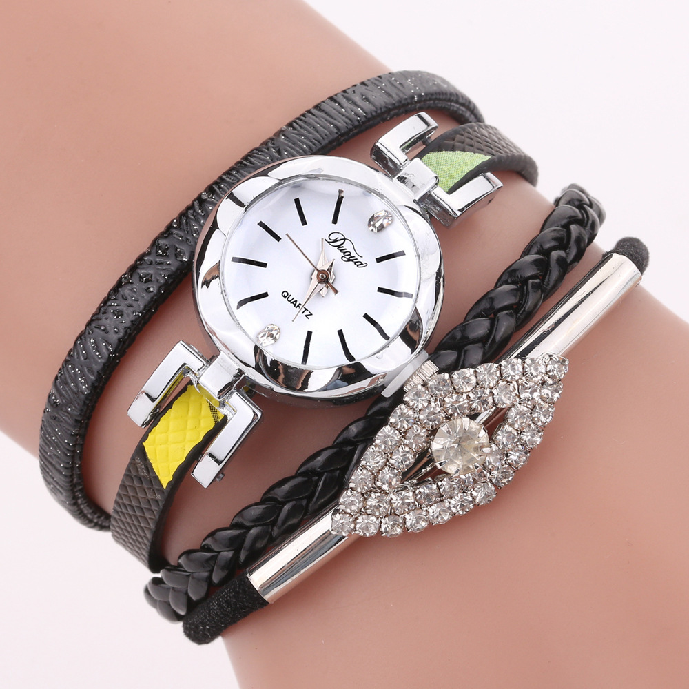 

DUOYA D256 Retro Style Diamond Gift Women Bracelet Watch