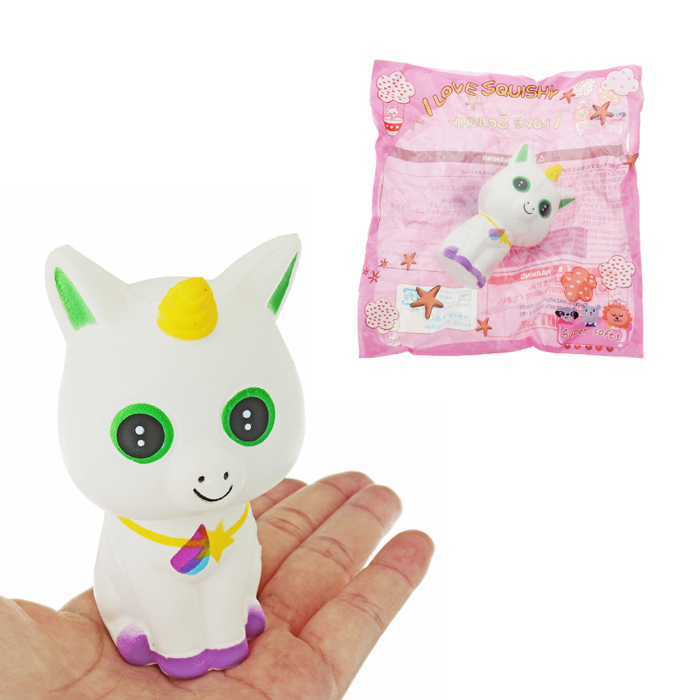 

Unicorn White Кот Squishy 15CM Slow Rising With Packaging Collection Gift Soft Игрушка