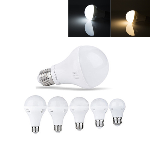 

E27 3W 5W 7W 9W 12W Тепло-белая Чисто-белая LED Глобальная лампа лампочка AC220V