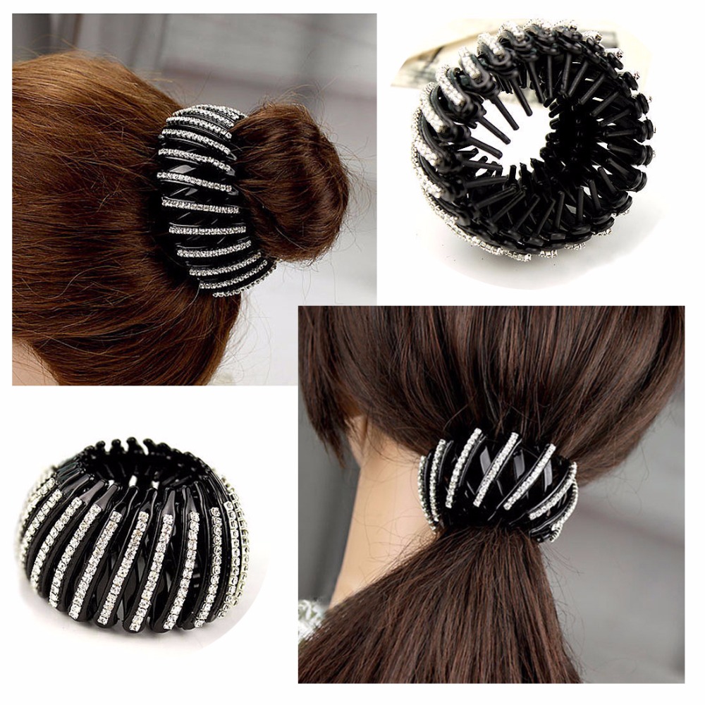

Female Ball Head Clip Buckle Hairpin Nest Hair Ring Plate