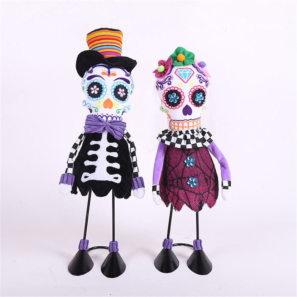 

45см Хэллоуин фаршированные Плюшевые игрушки партии украшения Скелет Кукла