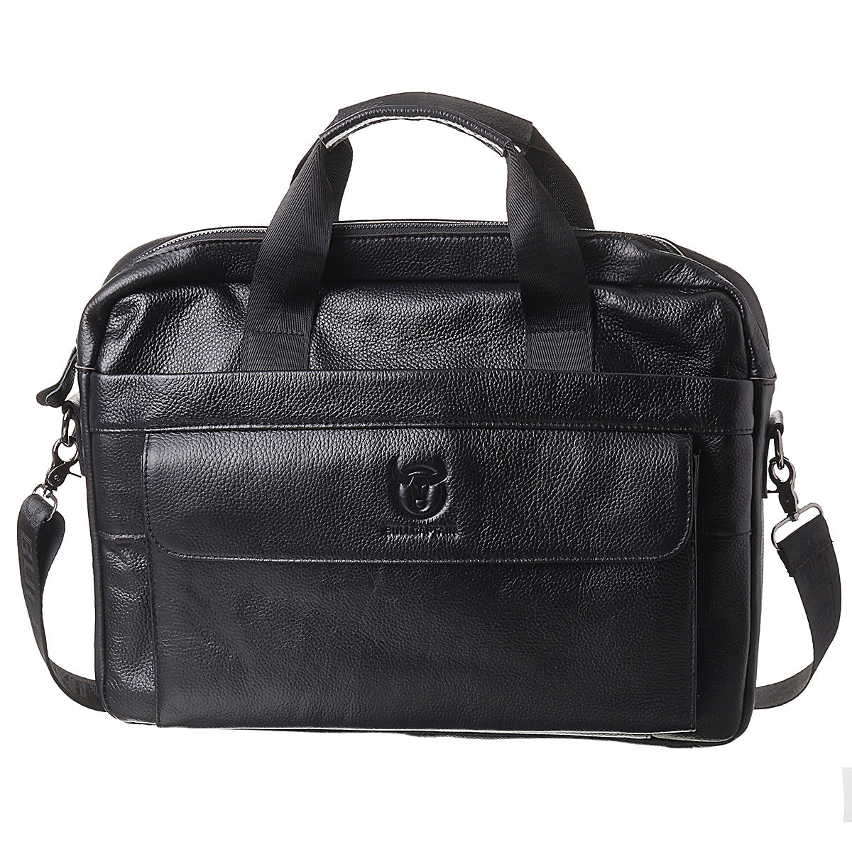 

Ourdoor Men Leather TravelBusiness Briefcase Laptop Messenger Shoulder Bag