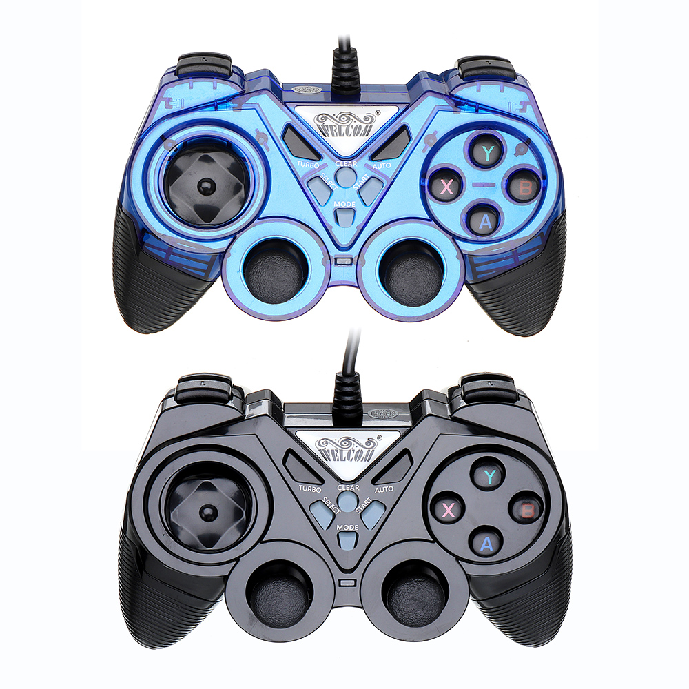 

Welcom WE-8600 USB Wired Vibration Turbo Gamepad for PS3 Windows Android