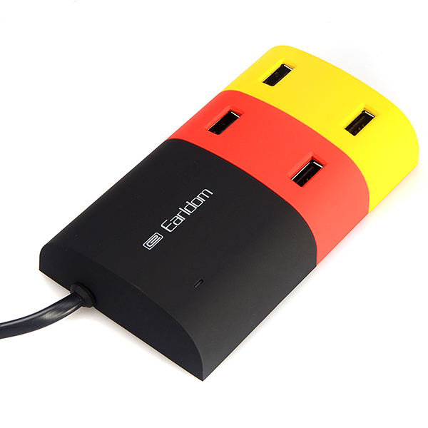 

Earldom 5v 6.2a 4-портовый концентратор USB зарядное устройство для планшетного телефона
