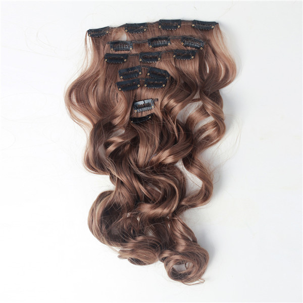 

7pcs объемная волна nawomi жаропрочных дружественных клип в синтетических наращивания волос 21.65 дюймов # 6 коричневый