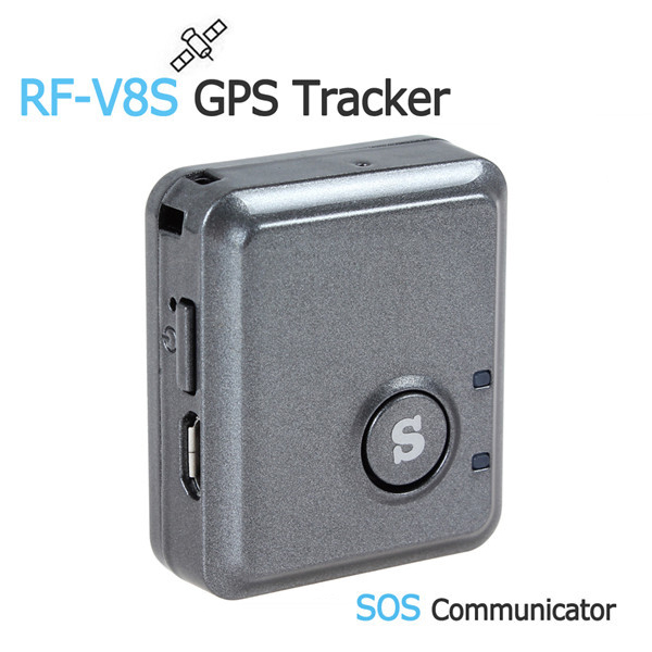 

RF-V8S Mini Remote Listening GPS Tracker GSM GPRS Tracking Device & SOS Communicator