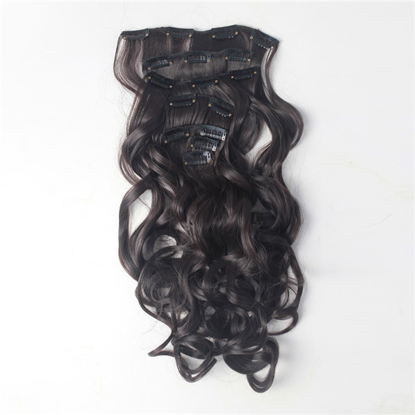 

7pcs объемная волна nawomi жаропрочных дружественных клип в синтетических наращивания волос 21.65 дюймов # 4 коричневый