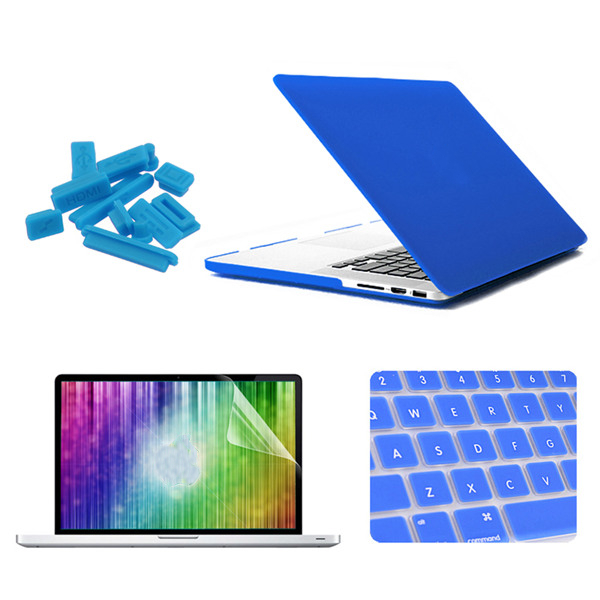 

ENKAY Matte Shell Keyboard Cover Screen Film Anti Dust Plug Set For Macbook Pro Retina 15.4"