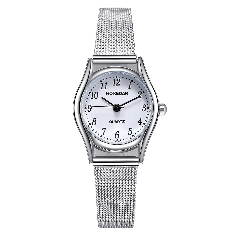 

HOREDAR 3079 Полный стальной малый циферблат Женское наручные часы Elegant Дизайн Кварцевые часы