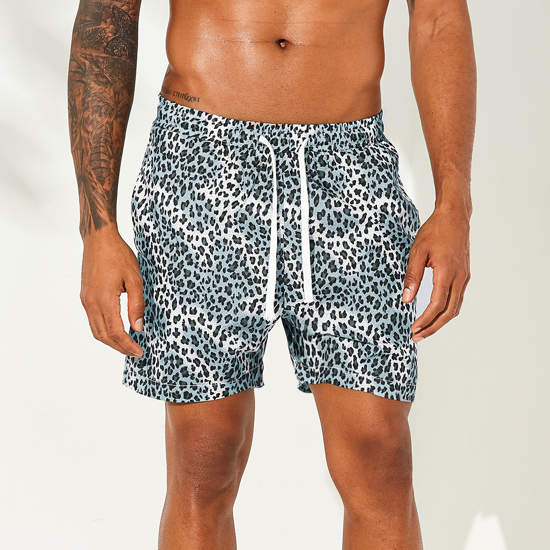 

Мужские шорты с леопардовым принтом Пляжный Досуг Шорты