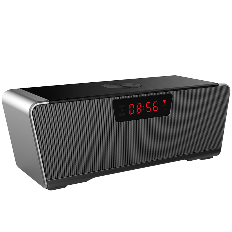 

C7 2x10W 5000mAh Alarm Clock TF Card Aux-in U Disk Stereo Heavy Bass bluetooth Speaker With Mic