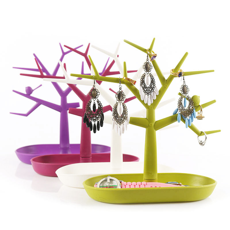 

Colorful Драгоценности из дерева для птиц Дисплей Стенд пластиковый Органайзер