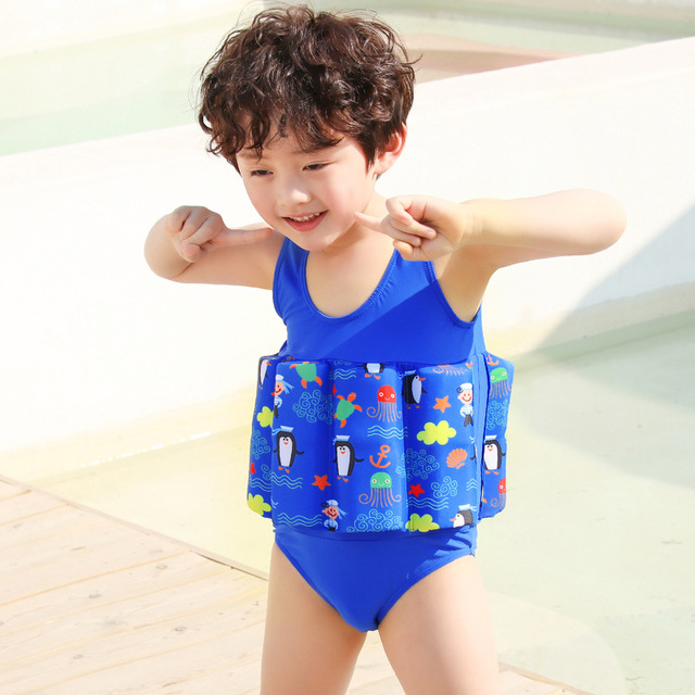 

Детский плавучий плавучий ребенок ребенок мальчик девочка девочка ребенок купальник цельный плавающий купальник купальник