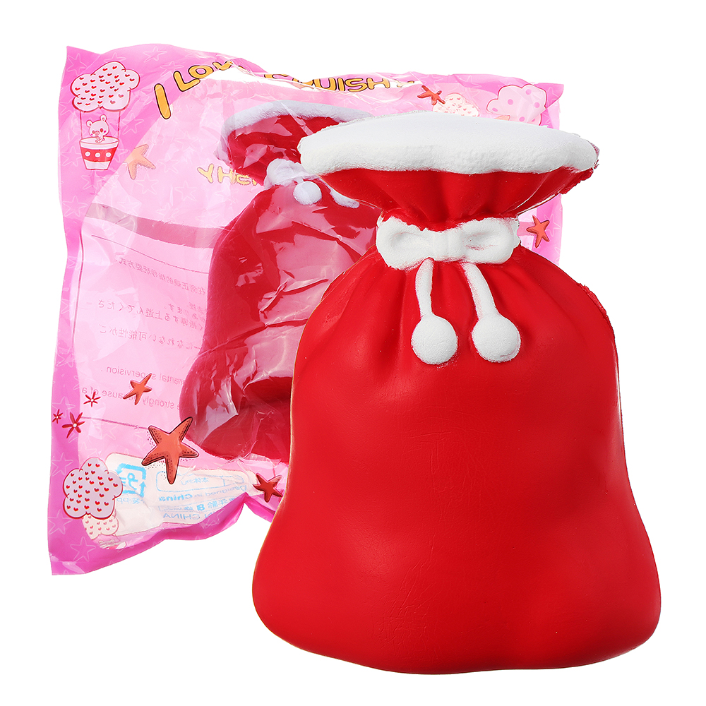 

Squishy Christmas Gift Сумка 12CM Кошелек Jumbo Slow Rising Soft Коллекция игрушек с упаковкой