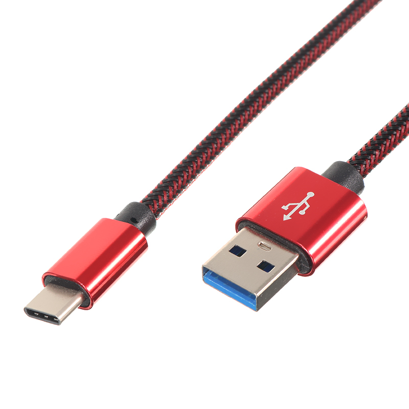 

2.1A Nylon Braided Type-C USB Fast Charging Data Cable 1m For Samsung S8 Letv Xiaomi 6 mi5 mi6
