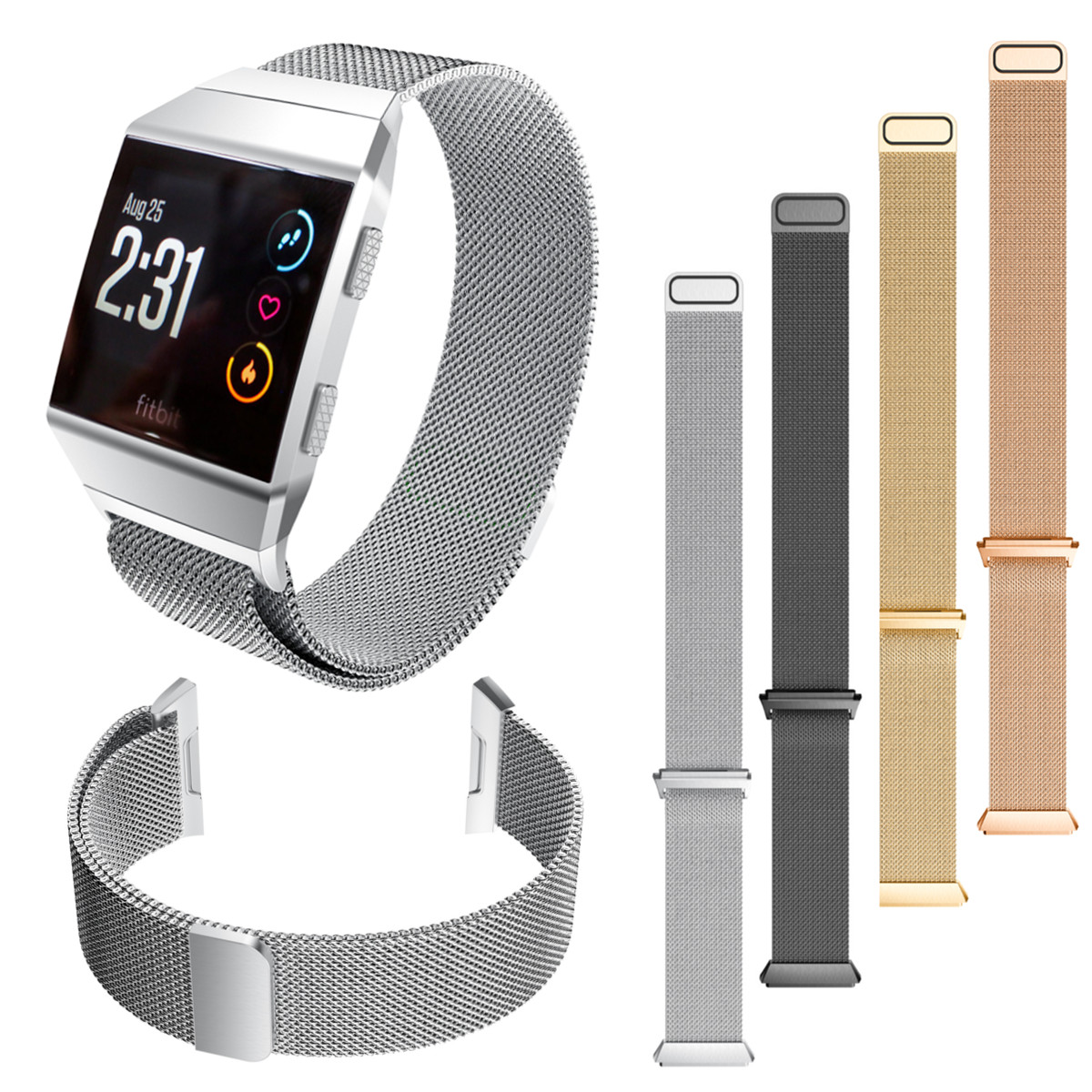 

Миланская нержавеющая сталь Smart Watch Стандарты Сменный ремень для Fitbit Ionic