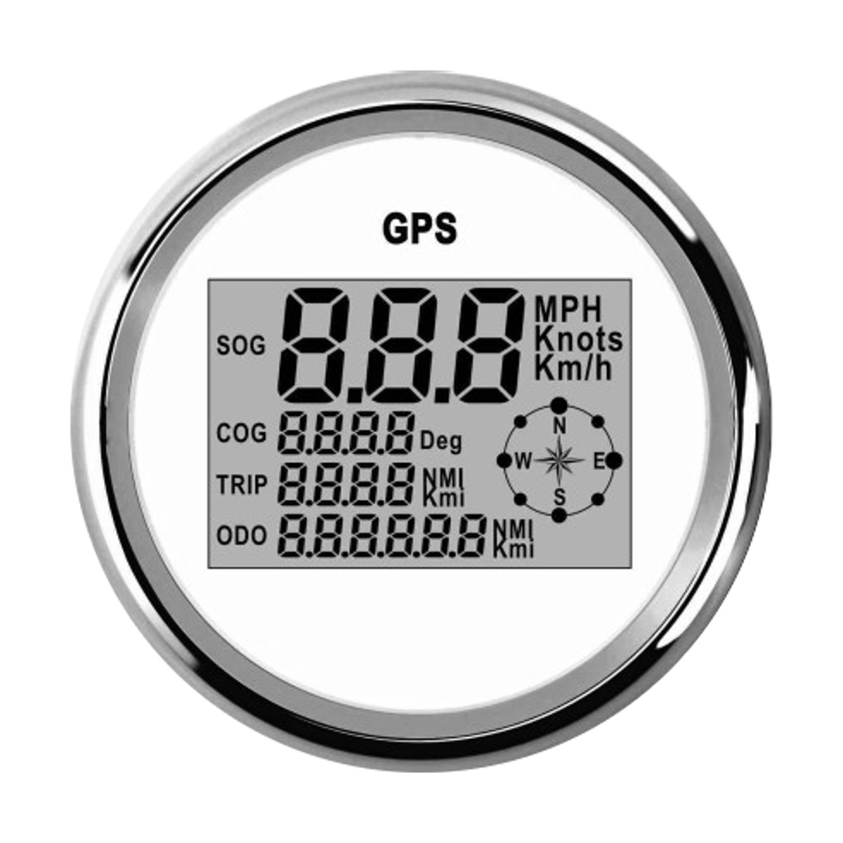 

85mm Waterproof GPS Digital Speedometer Odometer Gauge For Auto Car Truck Marine Motorcycle