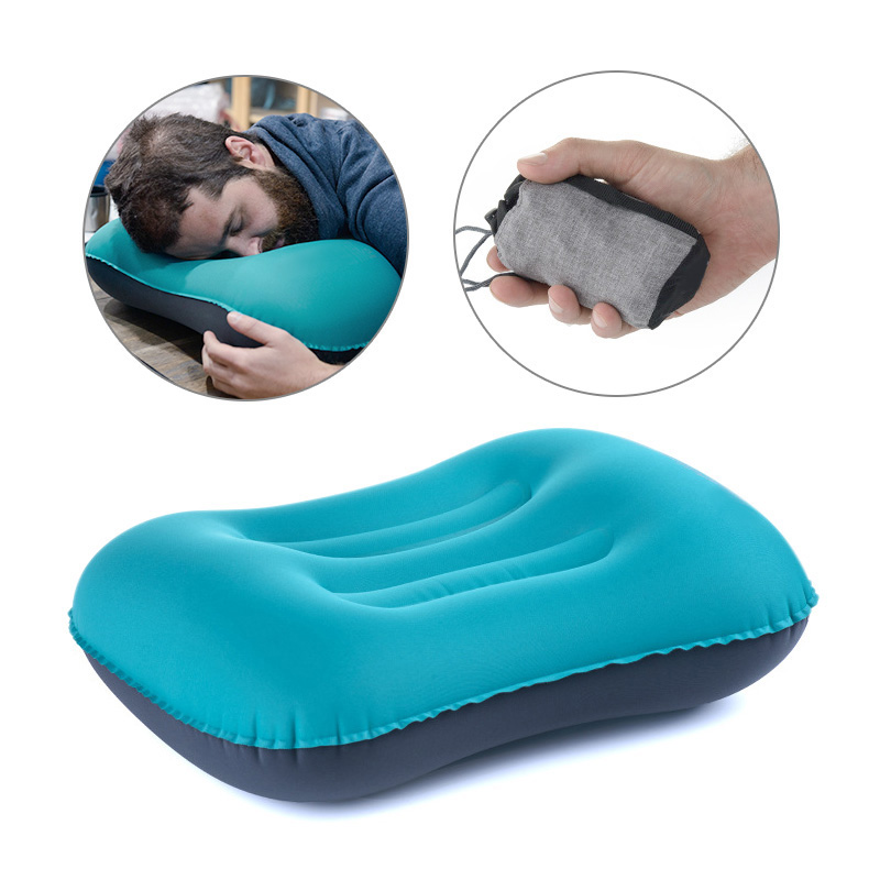 

КК-СЗ01 Портативная воздушная надувная подушка для путешествий Кемпинг Офисная подушка для отдыха Шея Массаж