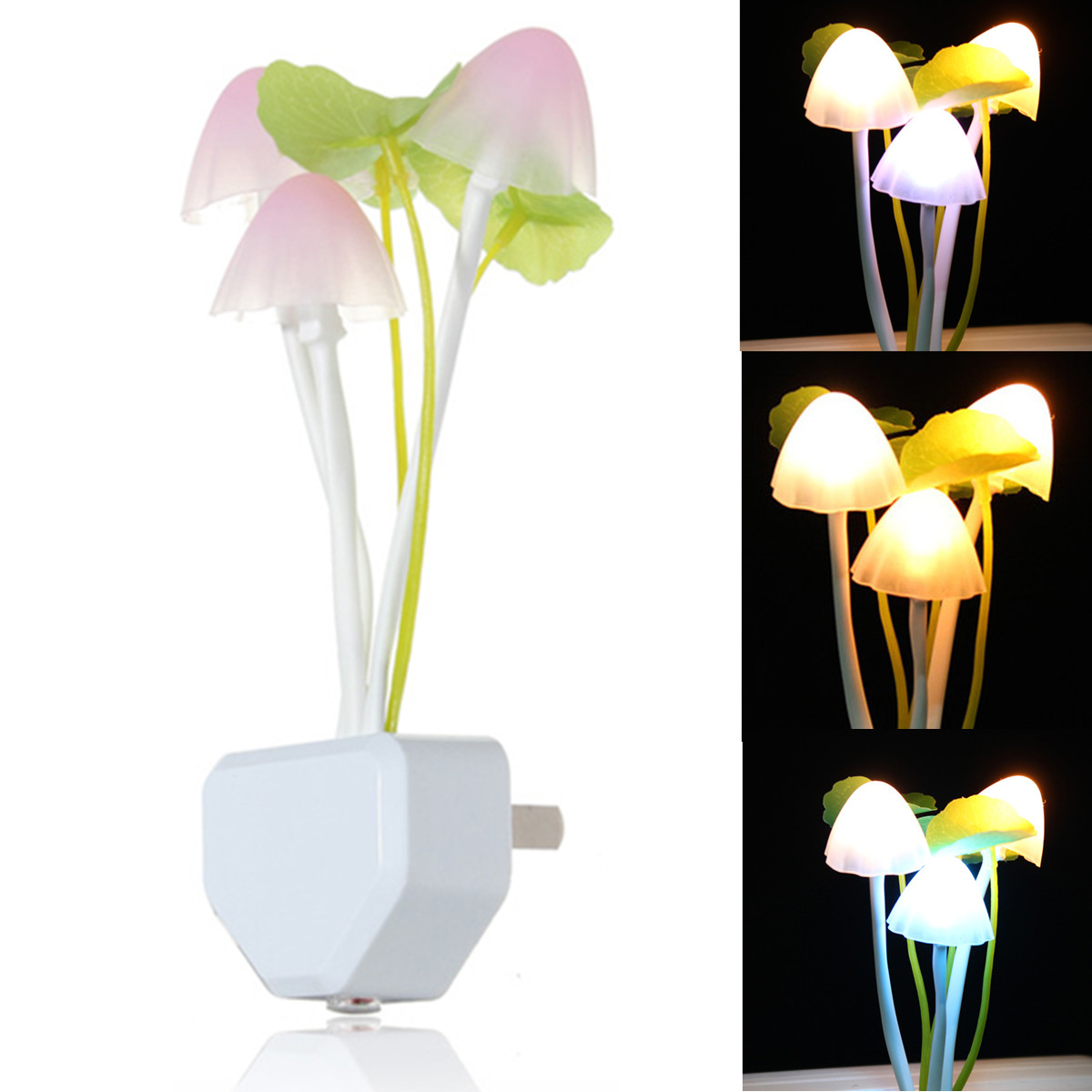 

Honana DX-015 Смазливая конструкция формы гриба LED Light Nightlight Bed Lamp