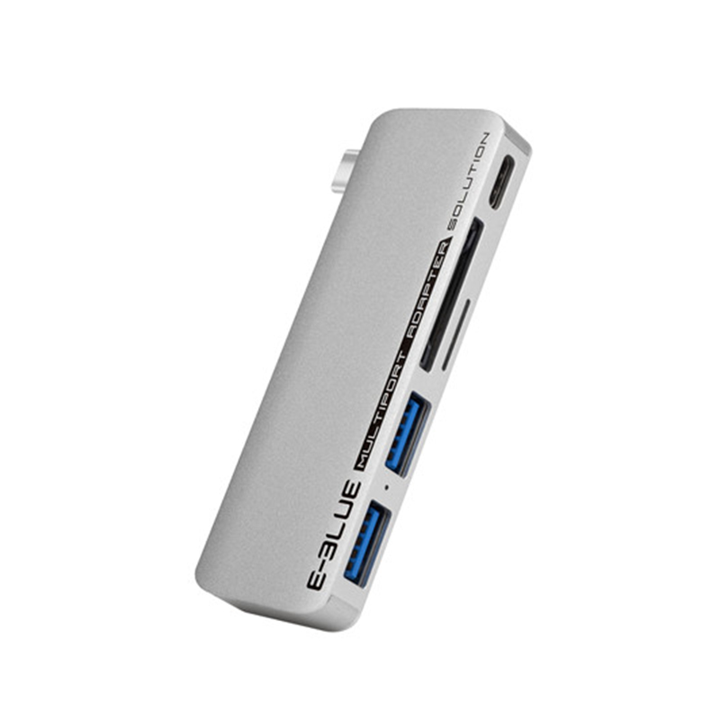 

LEORY Универсальный 5 в 1 Тип c-Dual USB 3.0 TF Память Устройство чтения карт памяти SD PD Адаптер быстрой зарядки HUB