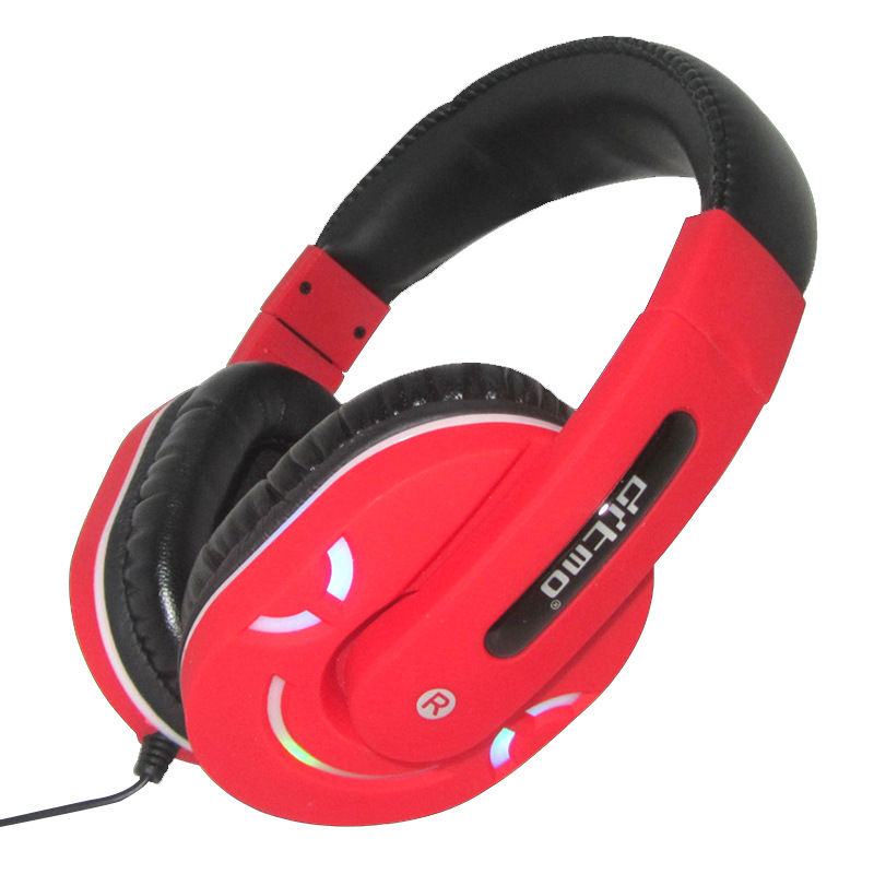 

Гибкие игровые наушники 3,5 мм, проводные Светодиодный Heavy Bass Stereo Headphone Over Уши Headset