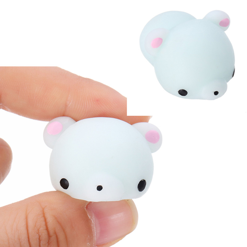 

Зеленый медведь Mochi Squishy Squeeze Cute Healing Toy Kawaii Collection Stress Reliever Подарочный декор