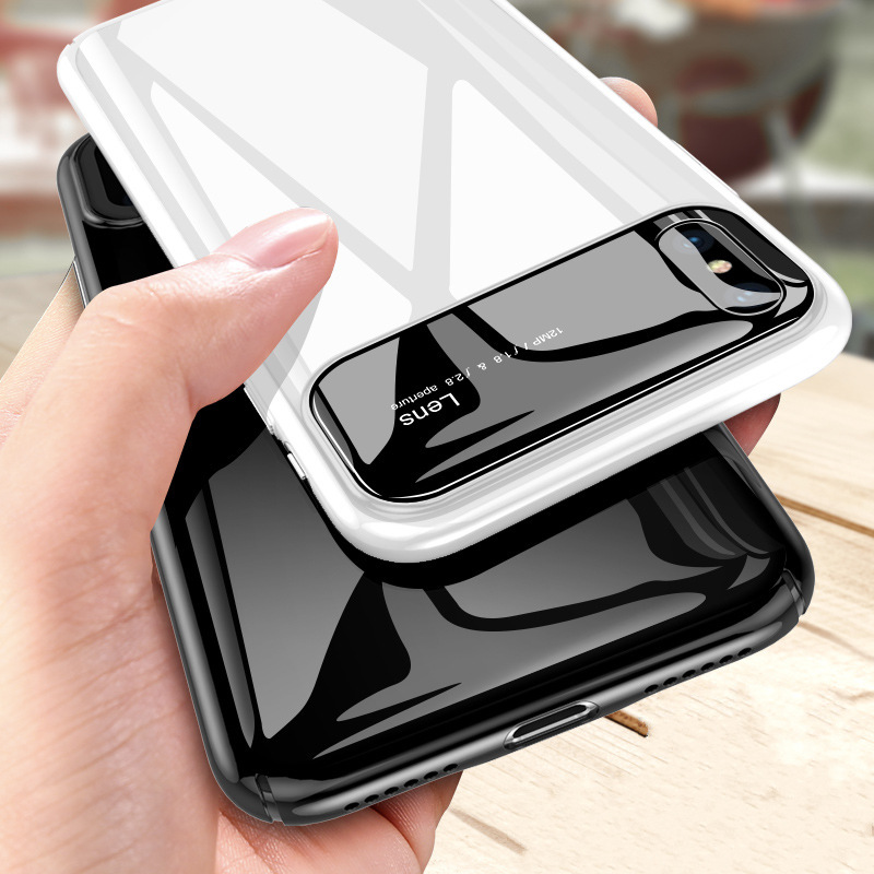 

Bakeey Защитный Чехол для iPhone XS 2018 Закаленное стекло Объектив Защита + ПК Глянцевая задняя крышка