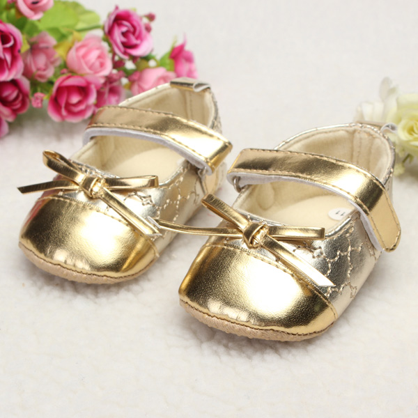 

Младенческая малышей девочка кожа бантом мягкой подошвой обуви ходить прекрасный кроватки PARM новорожденных обувь