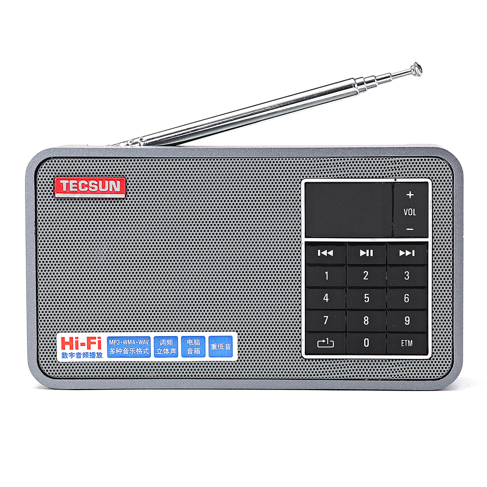 

Tecsun X3 FM 64-108MHz Радио Приемник Поддержка MP3-плеера TF-карты