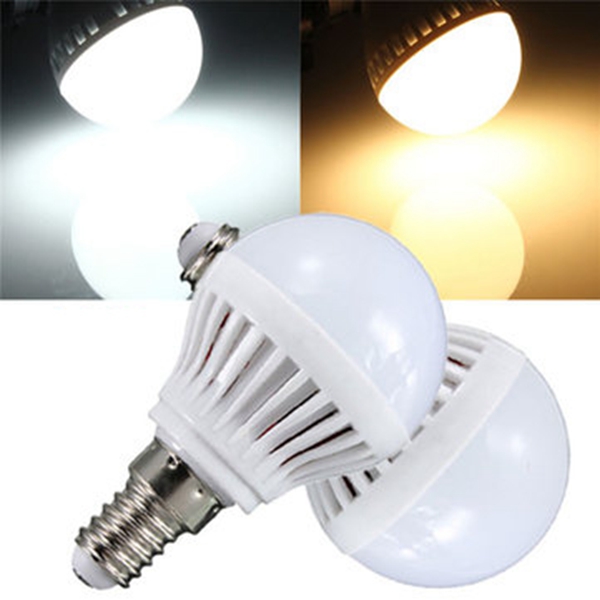 

E14 4W 180-240lm 2835 SMD теплый белый / белый LED земной шар лампы 110В