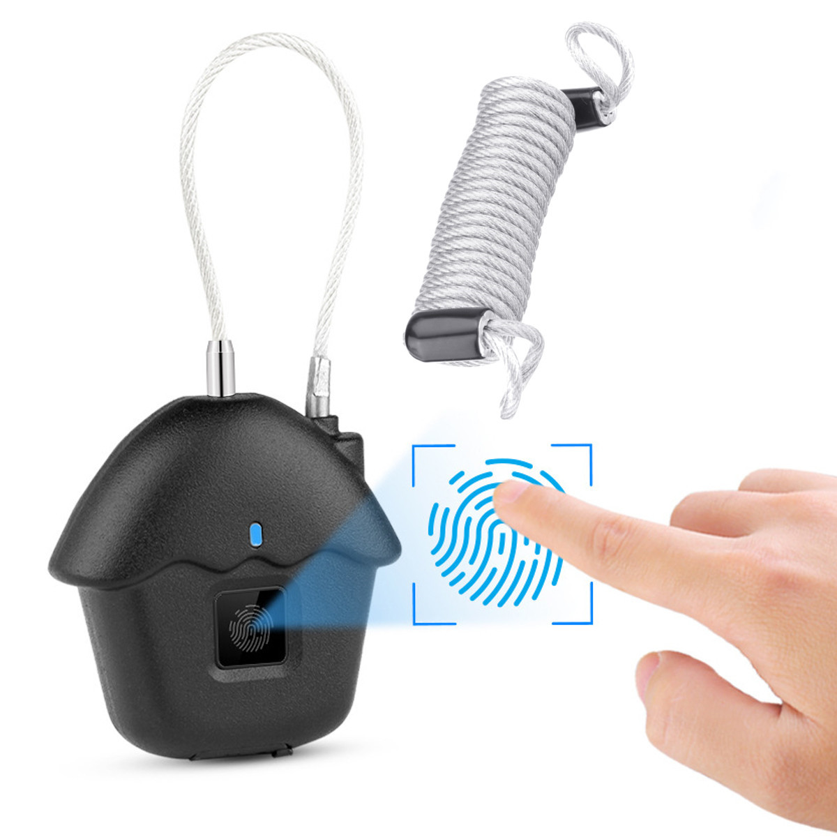 

Водонепроницаемый Smart USB зарядка противоугонная дверь без ключа Замок отпечатков пальцев замок