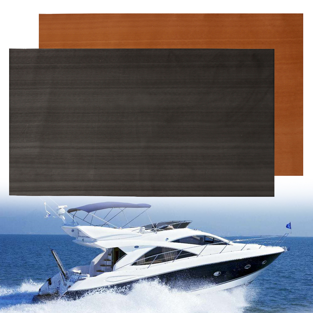 

Self-Adhesive Marine Floor Teak EVA Foam Boat Sheet Yacht Synthetic Decking Pad