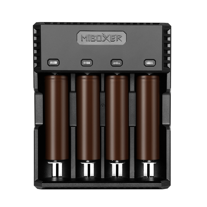 

Miboxer C4S 4 слота Индикатор 1.5A Быстрая зарядка Батарея Зарядное устройство для 18650 26650 21700 18350 16340 Most Батарея Тип