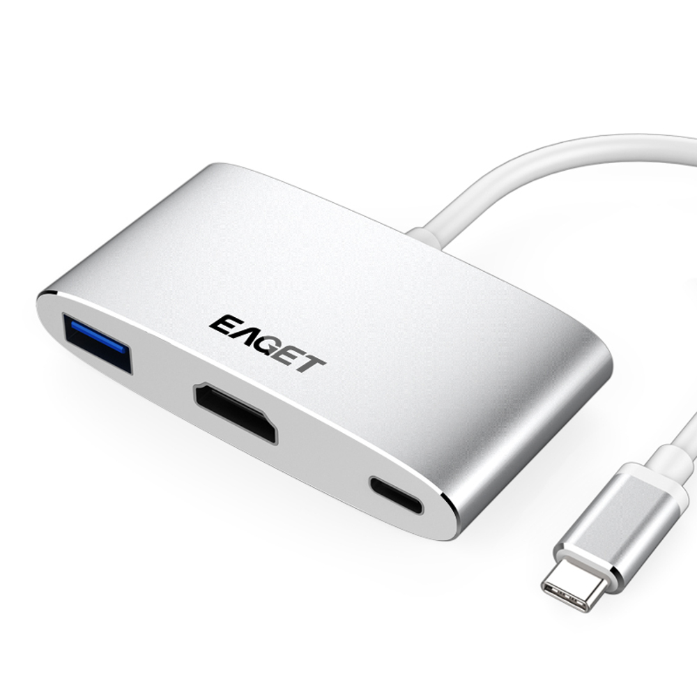 

Eaget CH13 3 In 1 Type-C - USB 3.0 HD Type-C Конвертер Многофункциональный концентратор для MacBook Tablet
