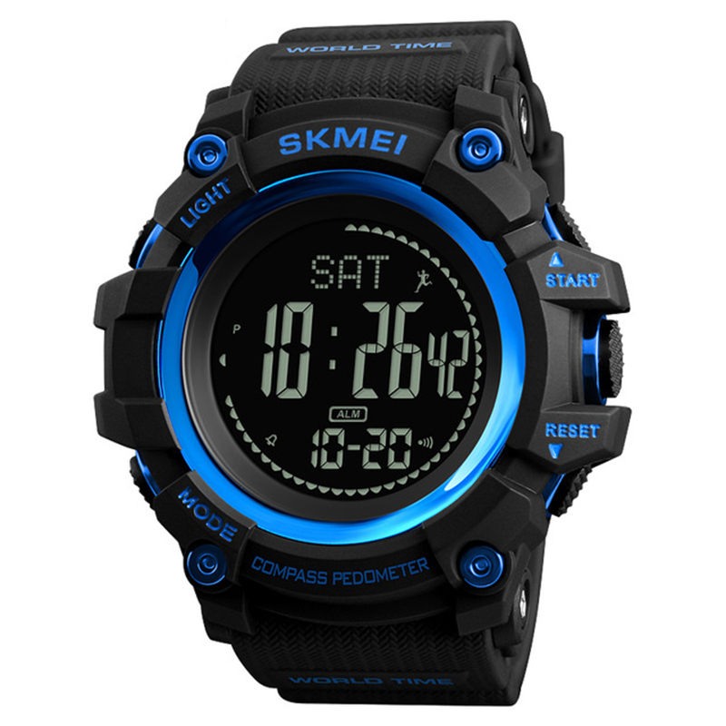 

SKMEI 1356 Compass Pedometer World Time Sport Digital Watch