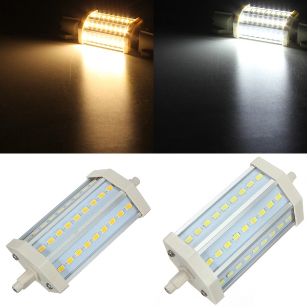 

R7s диммерами LED лампы 118мм 10w 27 СМД 5630 чистый белый / теплый белый свет лампы переменного тока 85-265В