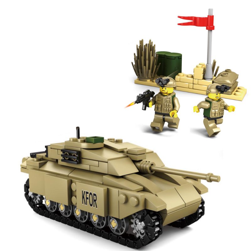 

Kazi Tank Team Building Block Наборы игрушечных игрушечных игрушек Fidget Toys # 84043 296 Push Pcs