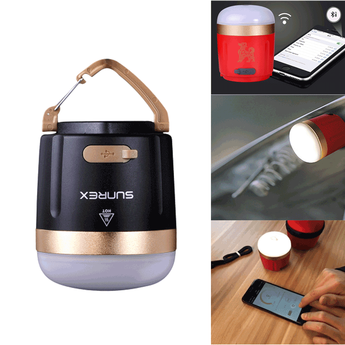 

SUNREI CC4 Smart Bluetooth Кемпинг Фонарь магнитный LED Чрезвычайная подсветка для палаток Лампа