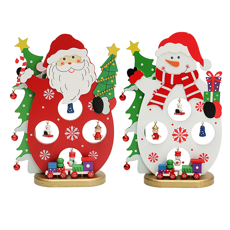 

Рождественская вечеринка Домашнее украшение Санта-Клаус Снеговик Настольные украшения Игрушки для детей Детский подарок