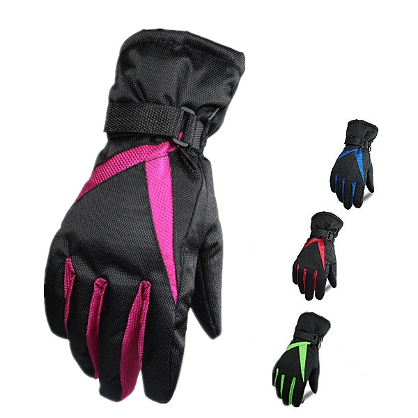 

Женщины толстые лыжные перчатки водонепроницаемая ветронепроницаемая зима перчаток поднимаются на перчатки зимнего вида