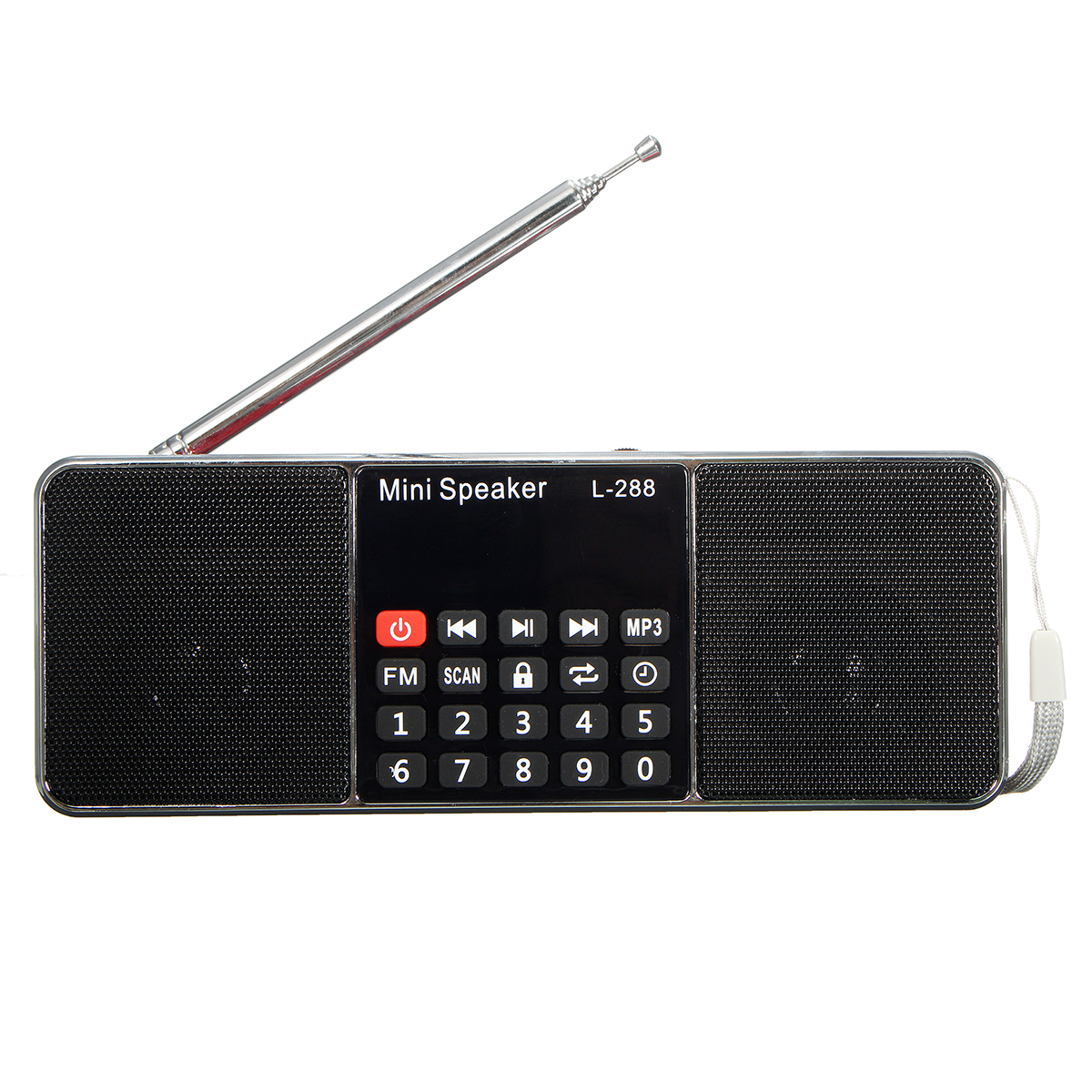 

L-288 мини портативный LCD FM Радио стерео MP3 музыкальный плеер Micro SD TF USB AUX На открытом воздухе динамик